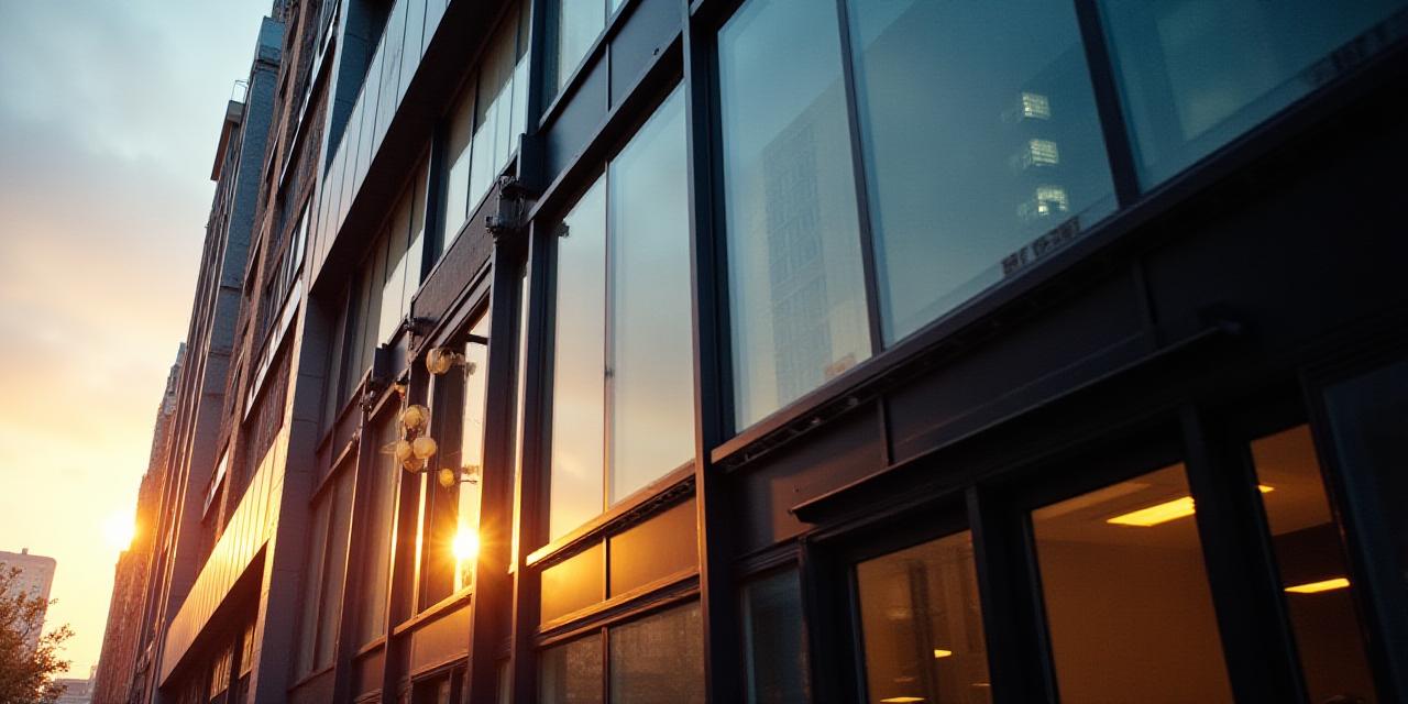 Abstract view of New York architectural landscape